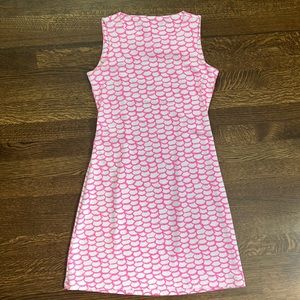 Mahi Gold pink and white print dress